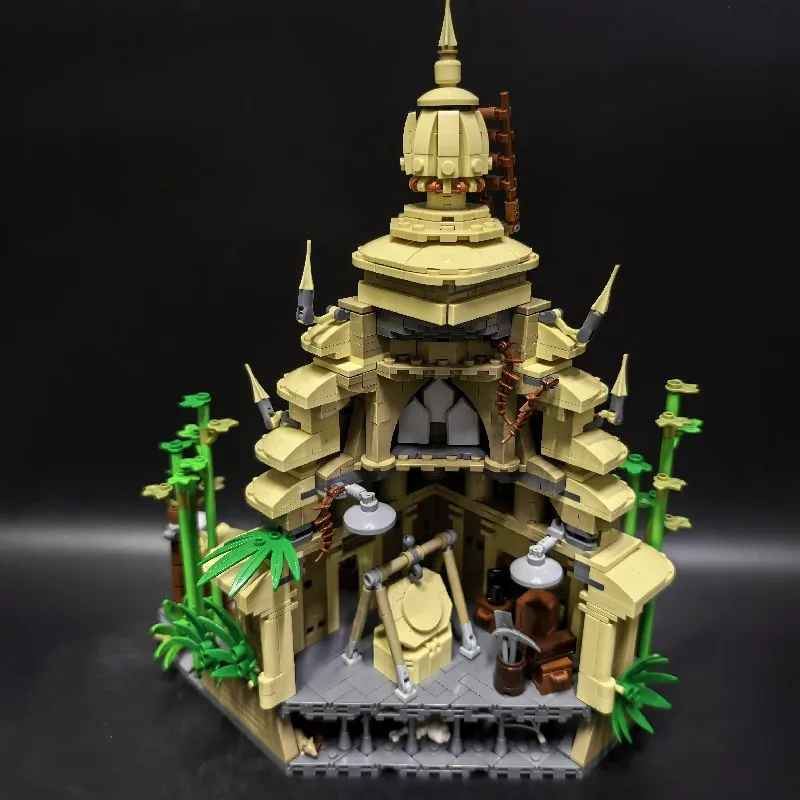 

MOC Forbidden Eye Temple City Building, креативная игрушка-строительный блок, подходит для детей и взрослых, подарок на день рождения, 1819 шт.