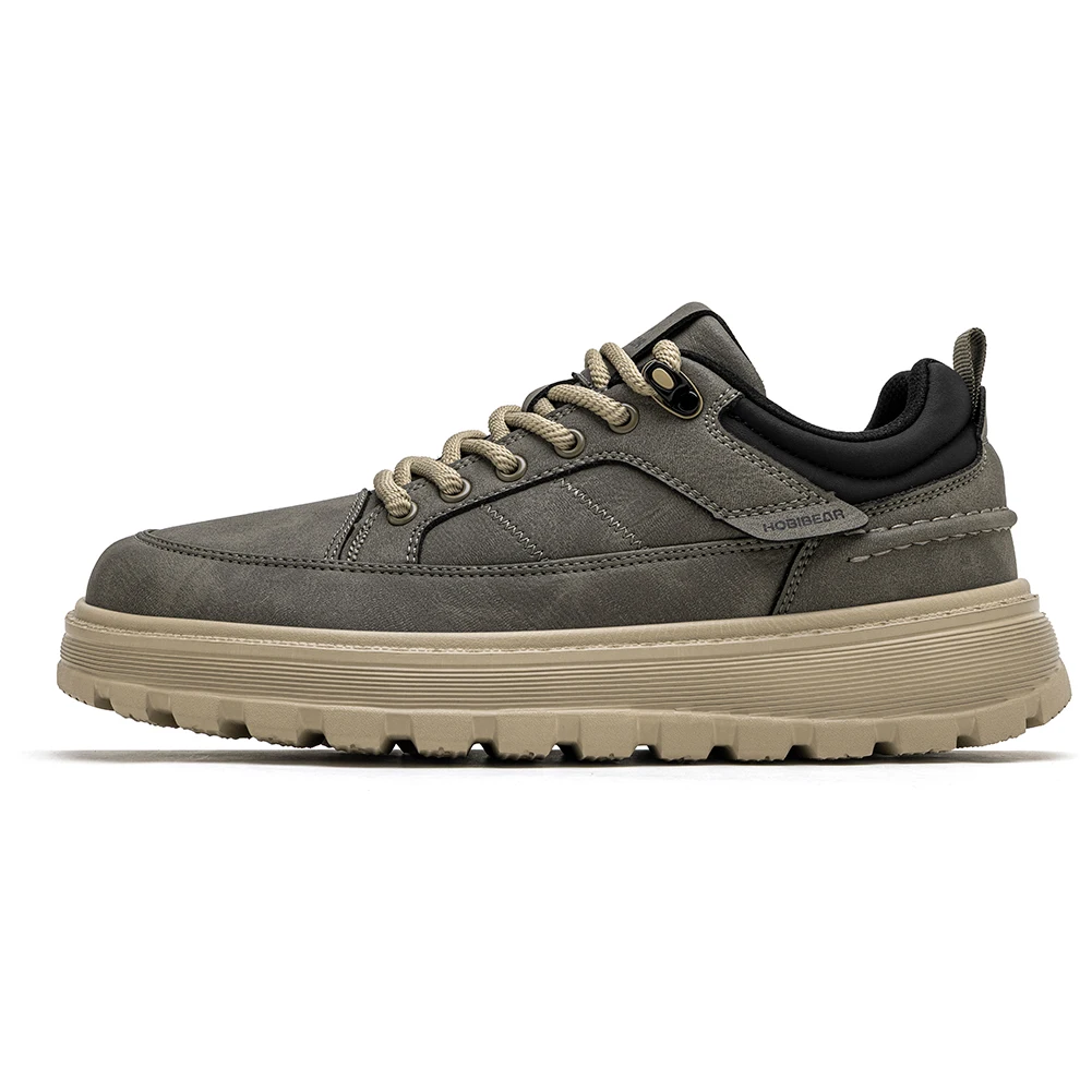 HOBIBEAR Herren Oxford-Schuhe mit breiter Passform, klassisches Kunstleder, Business-Schuhe mit klobigem Absatz, Retro-Freizeitschuhe zum Schnüren – Detail 8