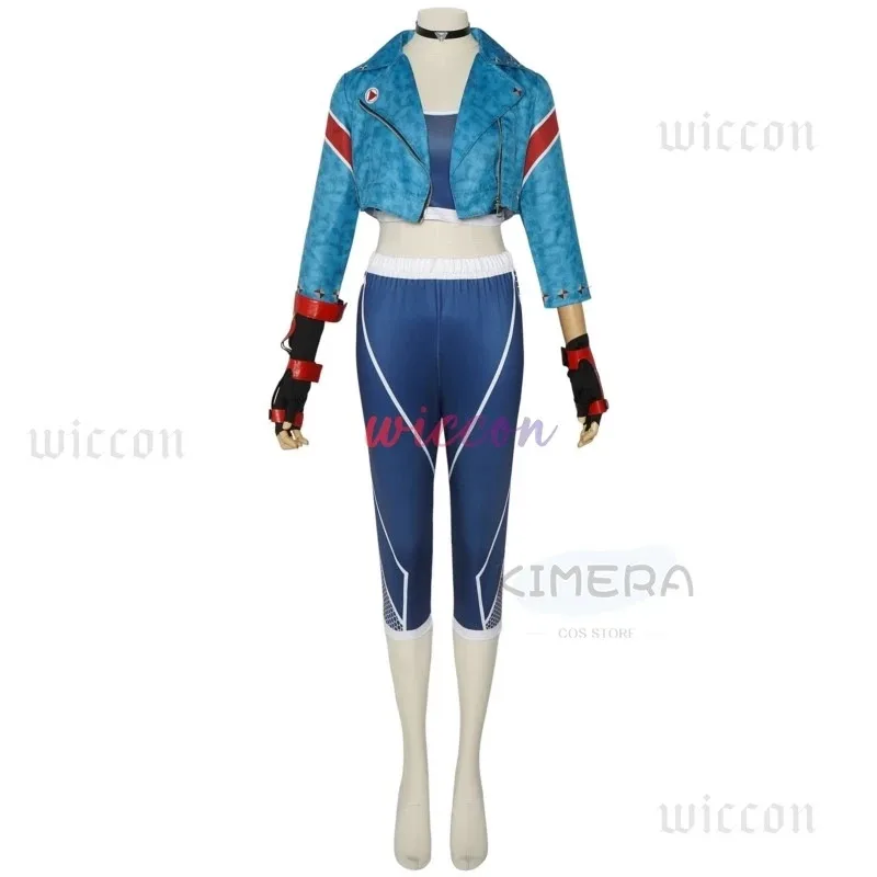DY20Anime Game SF6 Cammy Cosplay Costume For Girls Jacket Pants Wig Fantasia Women Halloween Carnival Party Female Role Clothes2