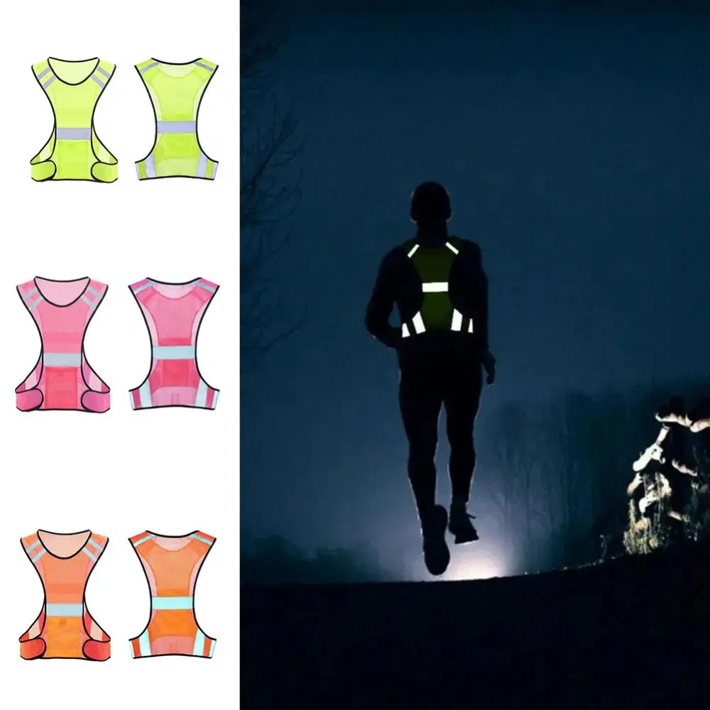 

High Visibility Reflective Safety Vest Wear Resistant Breathable Motorcycle Riding Waistcoat Fashion Comfortable