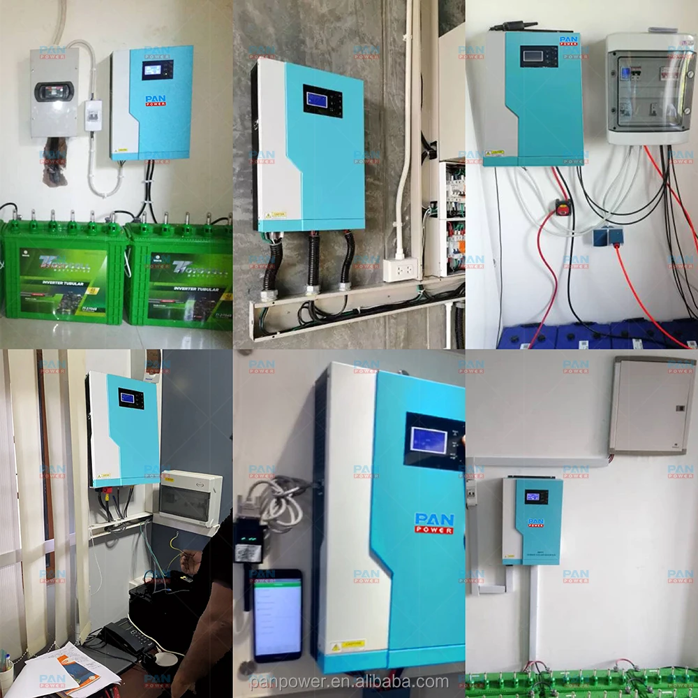 Batteria a bassa tensione 5.5KW Inverter off grid 48VDC 5500W Cina Inverter solare con controller MPPT