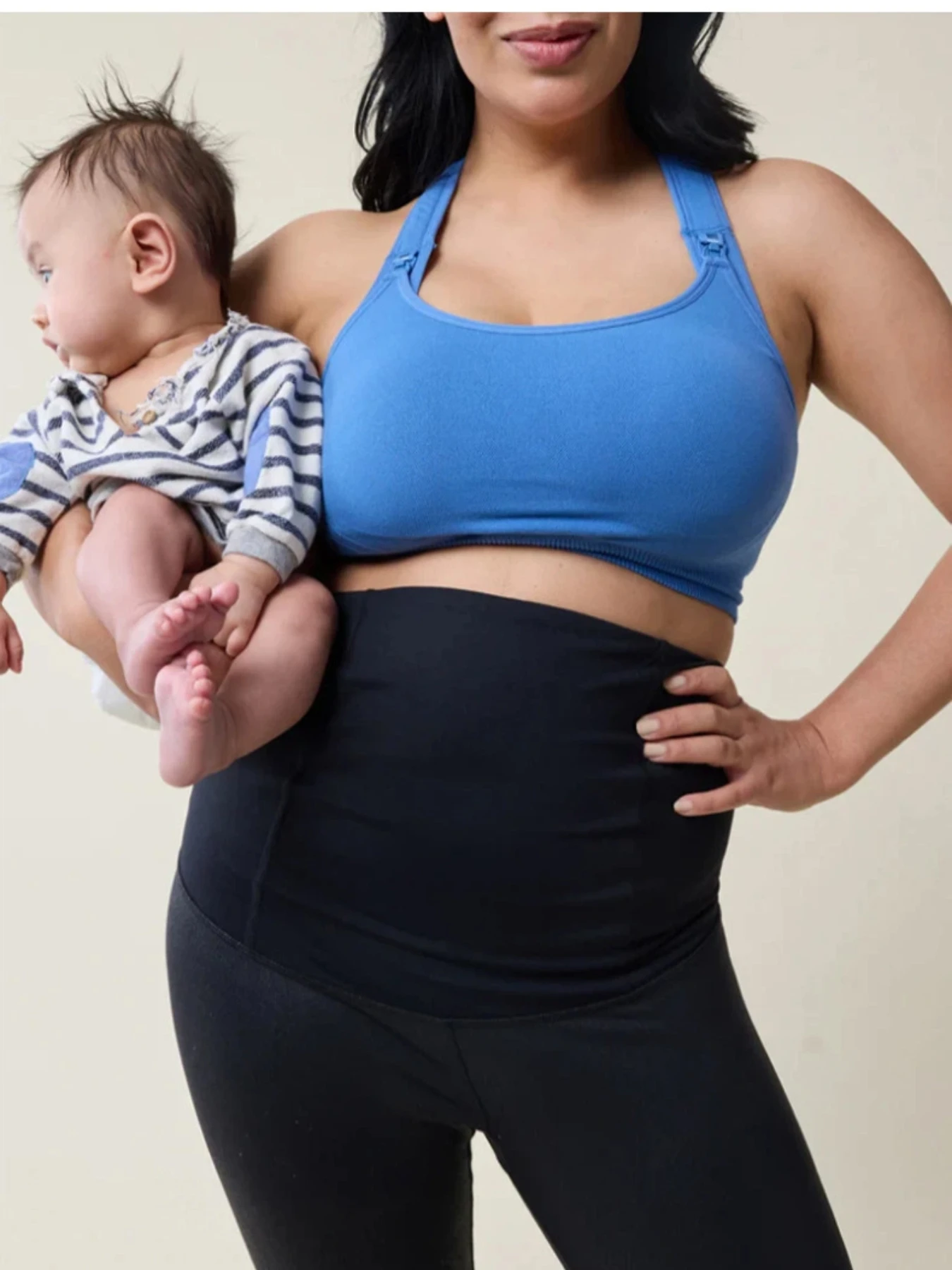 حمالة صدر للرضاعة للأمهات بلون نقي مع وسادة صدر بدون حلقة فولاذية مضادة للترهل وظهر مريح وناعم للنساء الحوامل #2