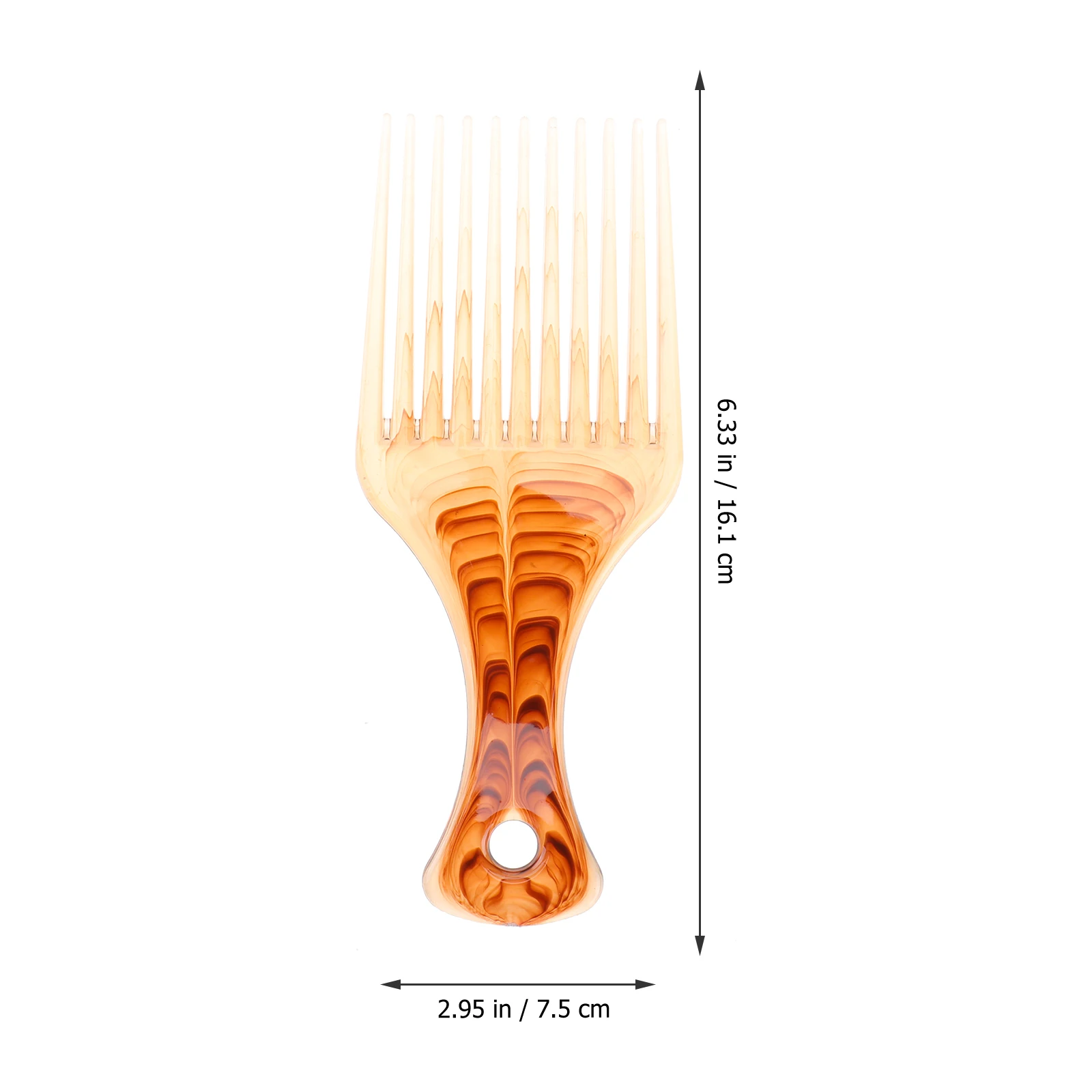 

Hair Pick Comb No Frizz Lift Styling Comb For Thick Curly Medium Long Hair Easy Glide Warm Water Washable