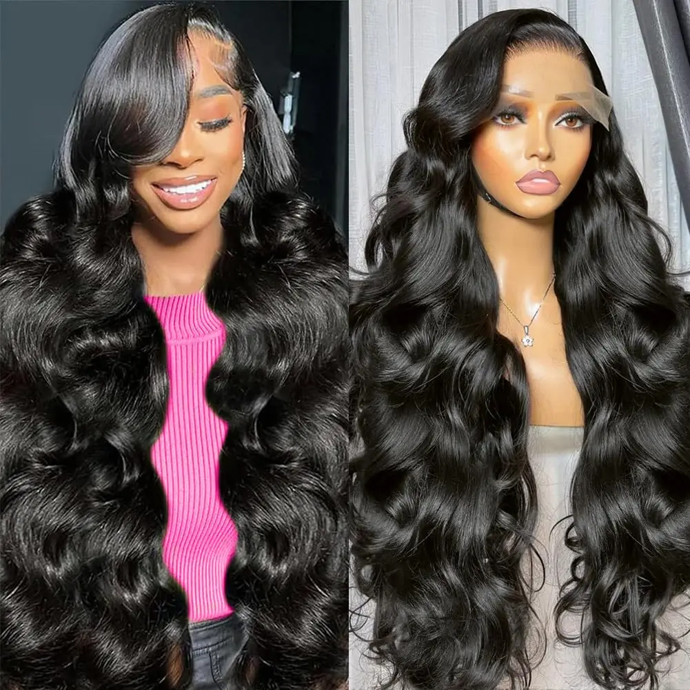 

13x6 Hd Body Wave Lace Front Wigs Human Hair 46 Lnch Body Wave Human Hair 200% Density HD Lace Frontal Wigs Human Hair For Women