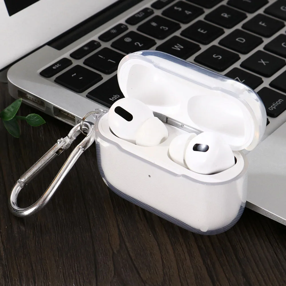 Case For AirPods 4 2024 Transparent Clear Earphone Cases For Apple AirPods 4th Generation Pro 2 3 Soft Headset Cover With Hook
