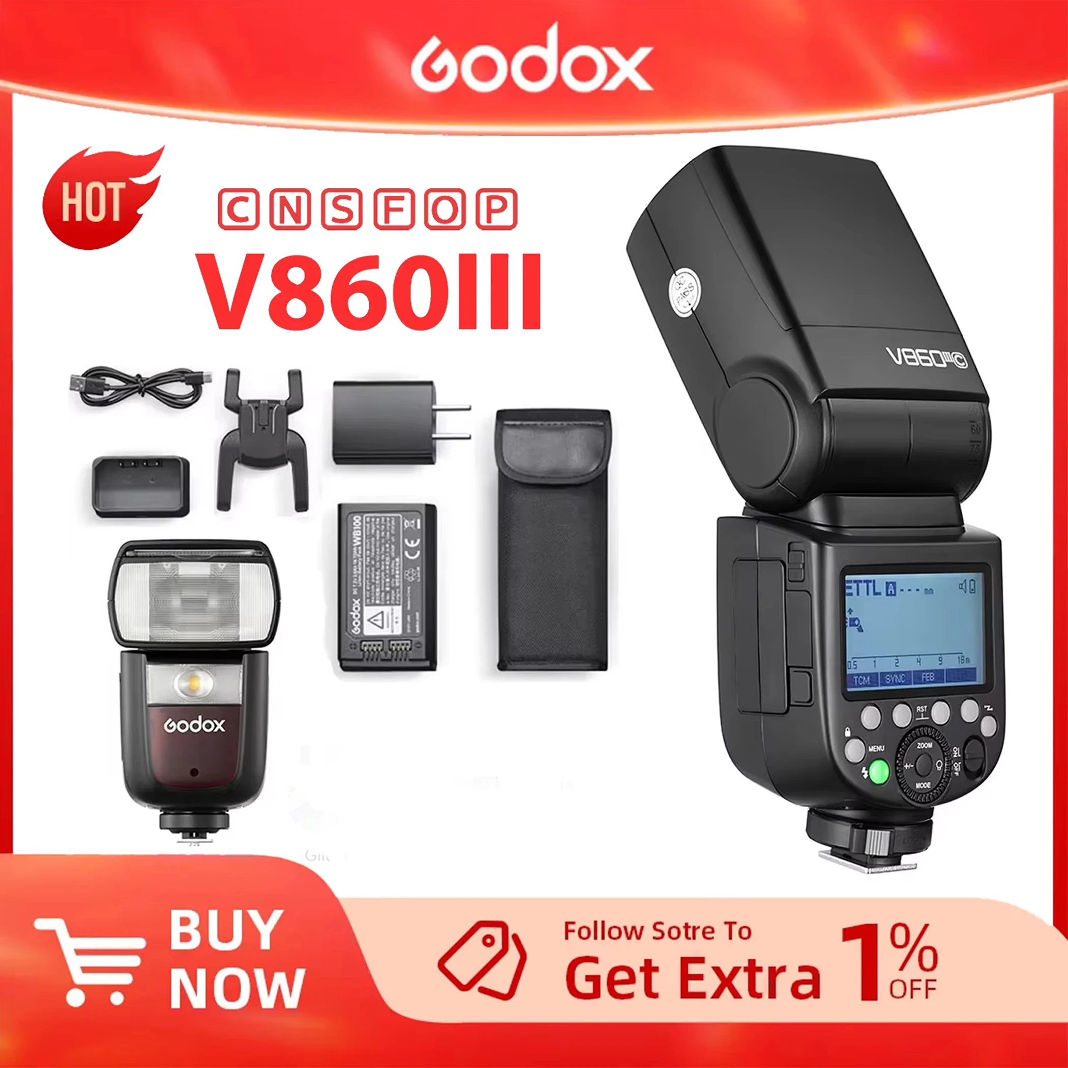 Godox V860III Ttl H… - image