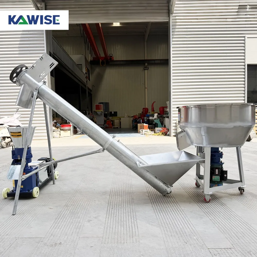 AIROW Small Animal Feed Pellet Processing Plant for Corn Bran Grass Powder and Livestock Feed Making