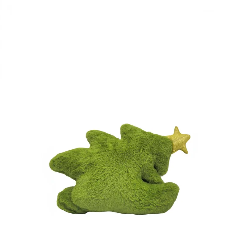 Cuscino di peluche natalizio Cuscino di mostro sfocato verde con morbido peluche Caratteristica regalo di festa per bambini Adulti Decorazioni per la casa