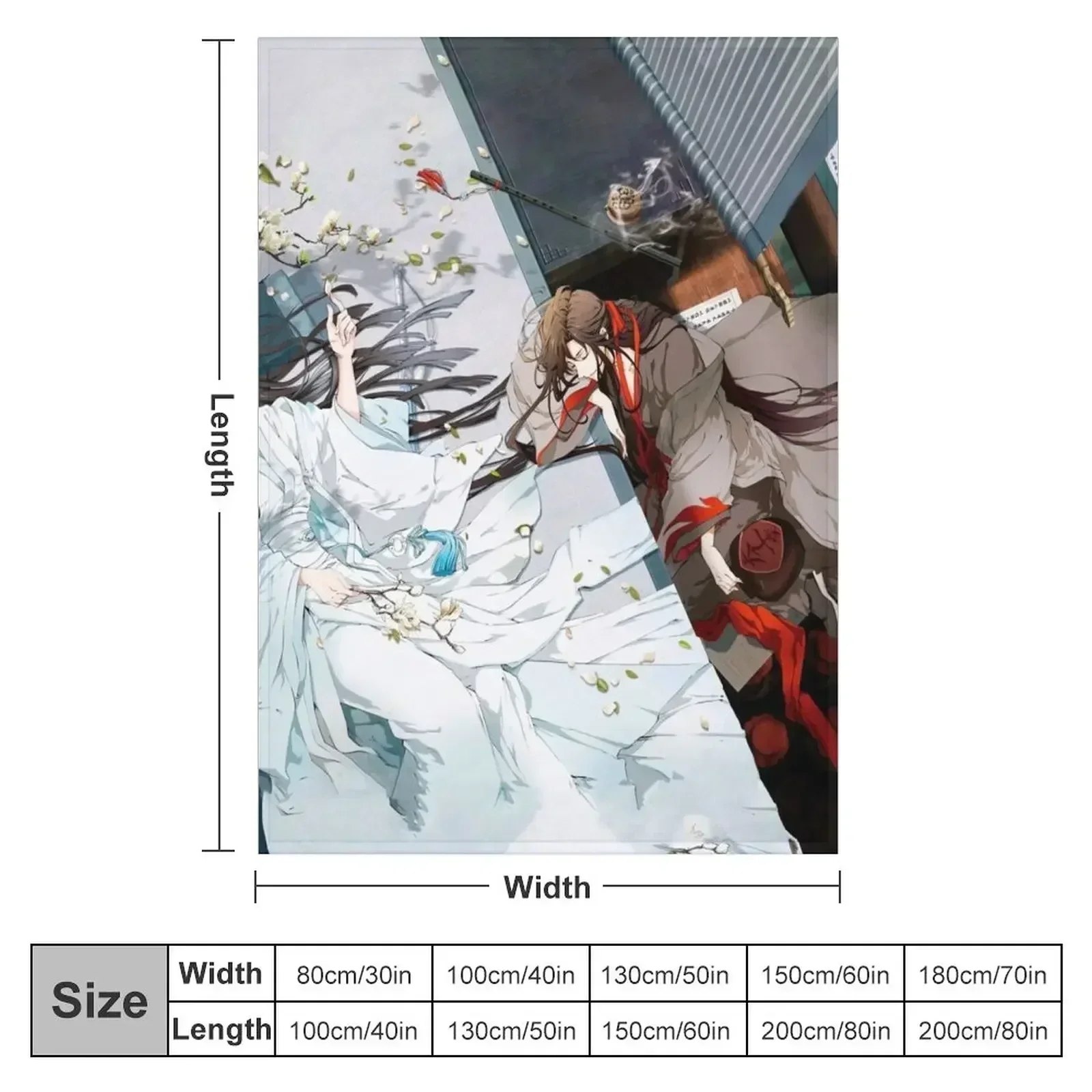 Wangxian In Gusu Lan Throw Blanket Decoratives Cute christmas decoration Beach Blankets