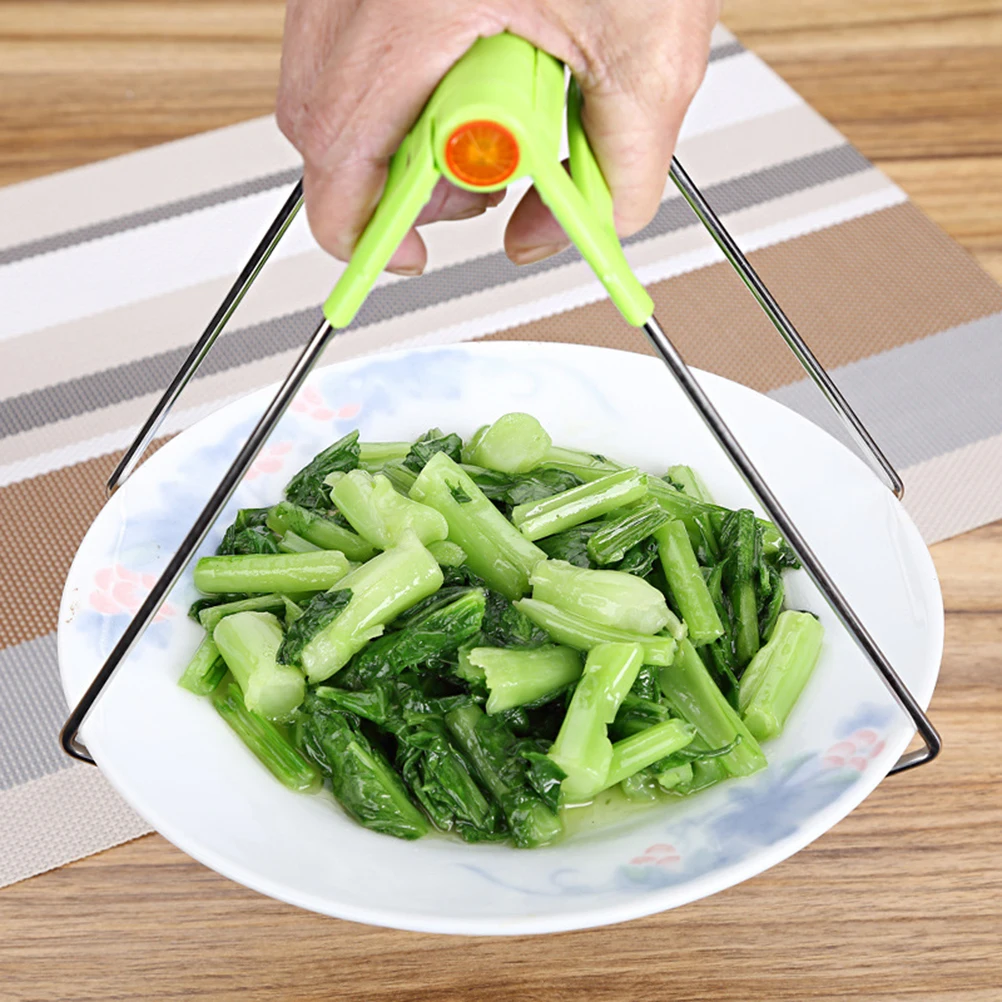 

Stainless Steel Dish Gripper Anti scalding Bowl Clip Plate Holder Kitchen Supplies Clamp Heat Resistant Tool Heavy Duty