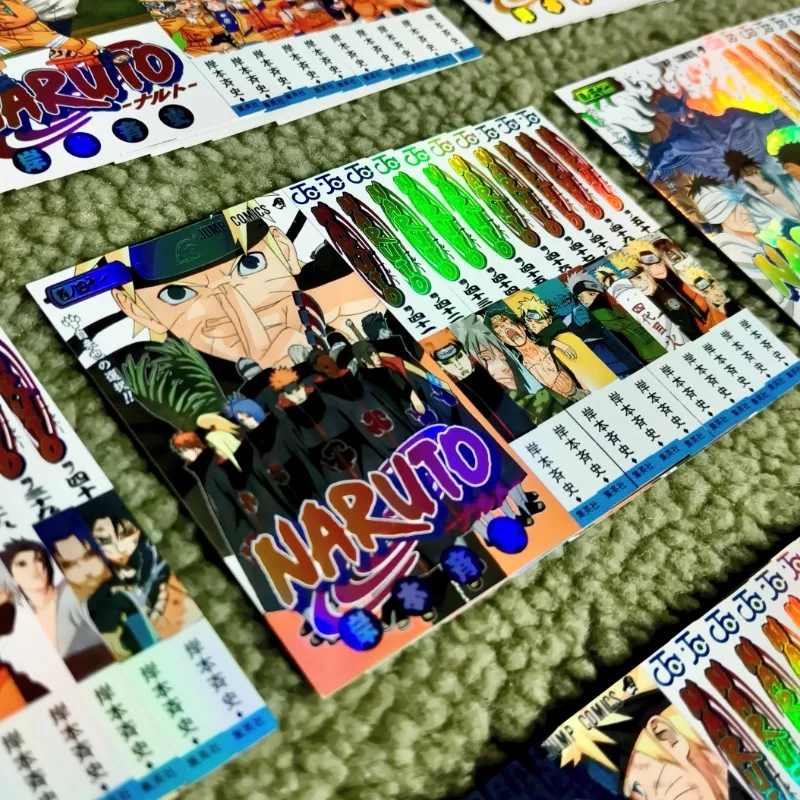 

NARUTO Anime Game Peripheral Manga Cover Page Bright Film Flash Card Character Collection Card Creative Birthday Gift