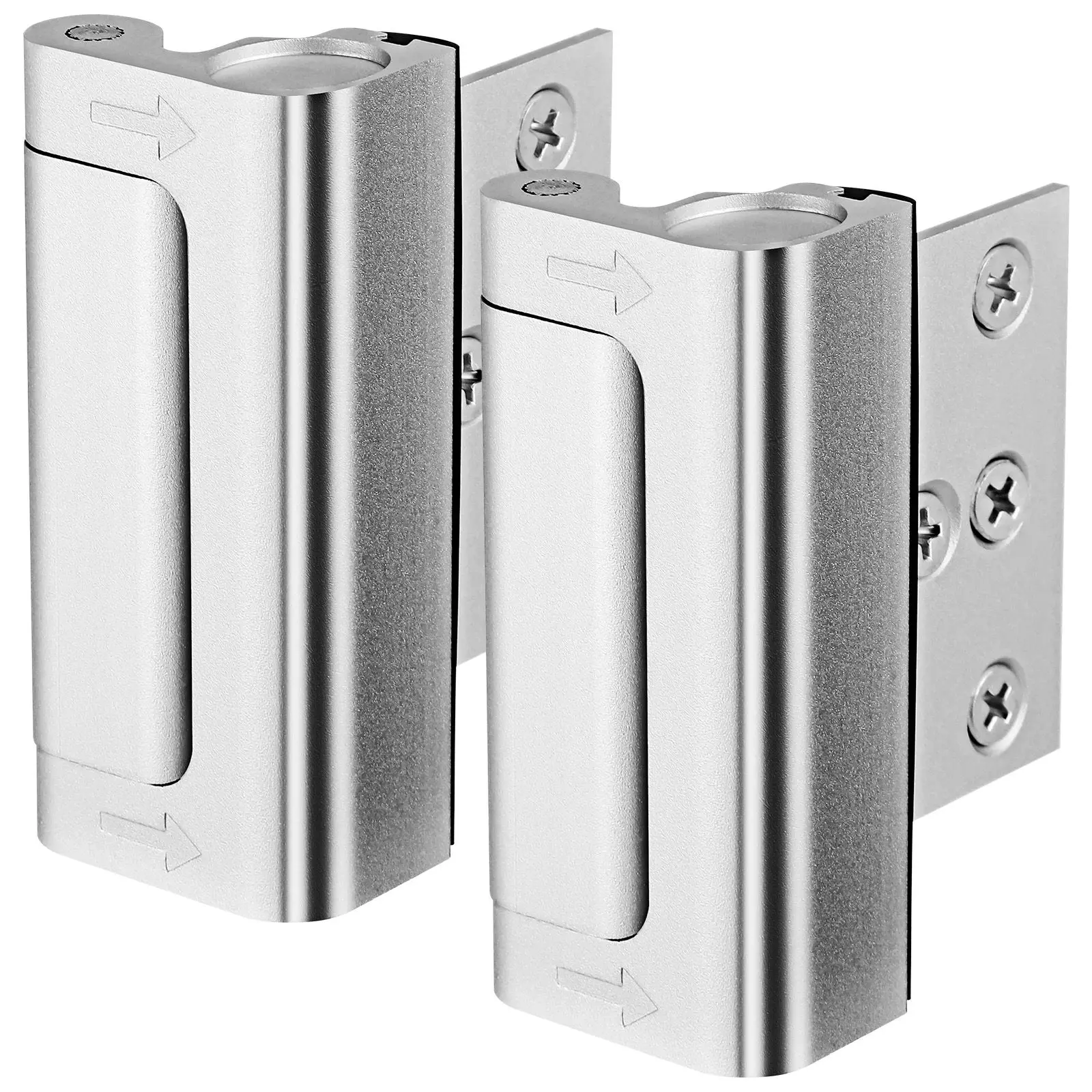 

2 Pcs Door Locks Enhanced Security Durable Aluminum Alloy Home Safety Reinforcement Front Door Latch Security Devices