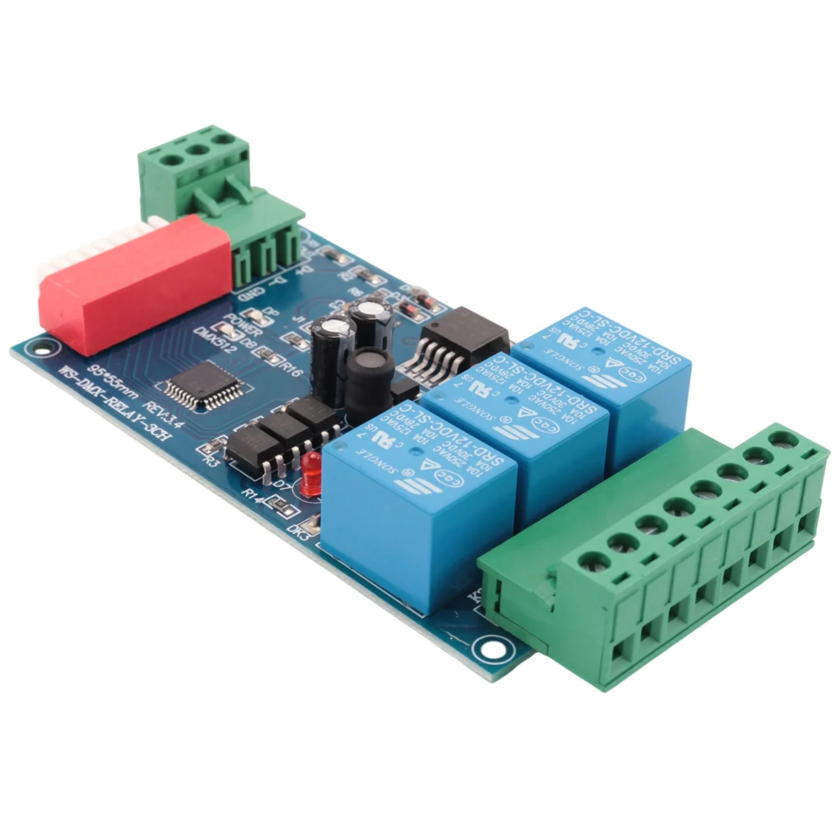 SALIDA DE RELÉ ABZV-3CH DMX 512, placa controladora LED Dmx512, decodificador LED DMX512, controlador de interruptor de relé