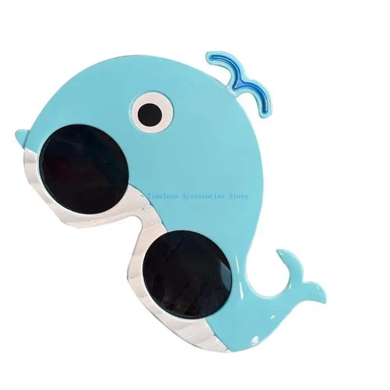 

97QE Whale Glasses,Whale Eye Glasses Halloween Cosplay Costume Accessories Novelty Funny Eyewear Party Glasses Sunglass