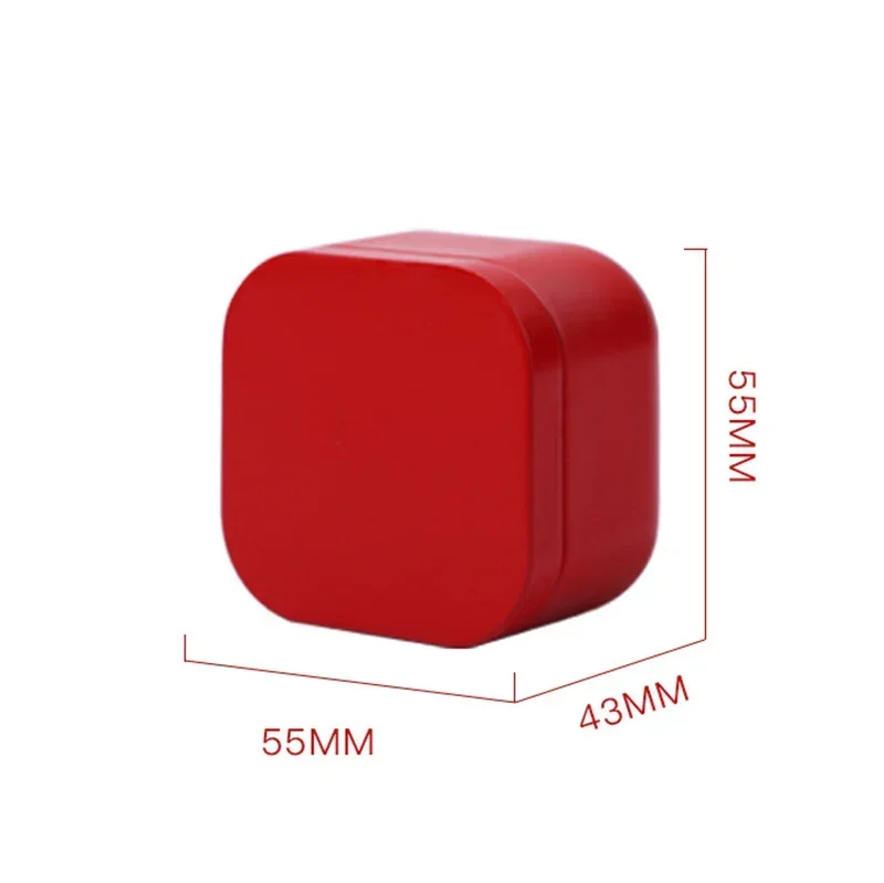 12Pcs Square Candle Jars Metal Tin Can Box Tea Jar With Lid Wholesale Lip Balm Cream Cosmetic Container Travel Refillable Bottle