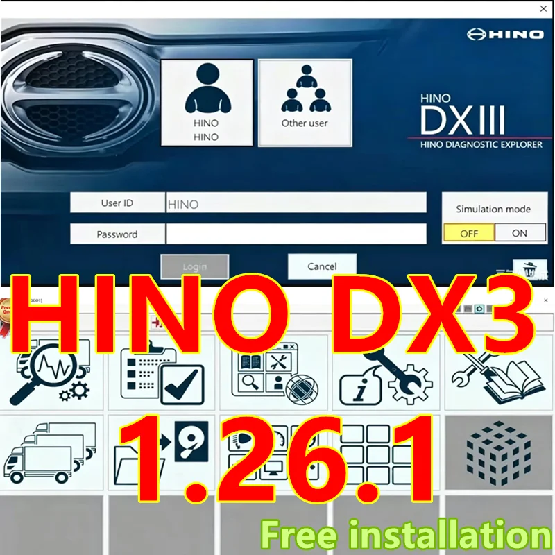 

Hino Diagnostic EXplorer 3 - Hino DX3 V1.26.1 2026 1PC install / with keygen Remote Install Help