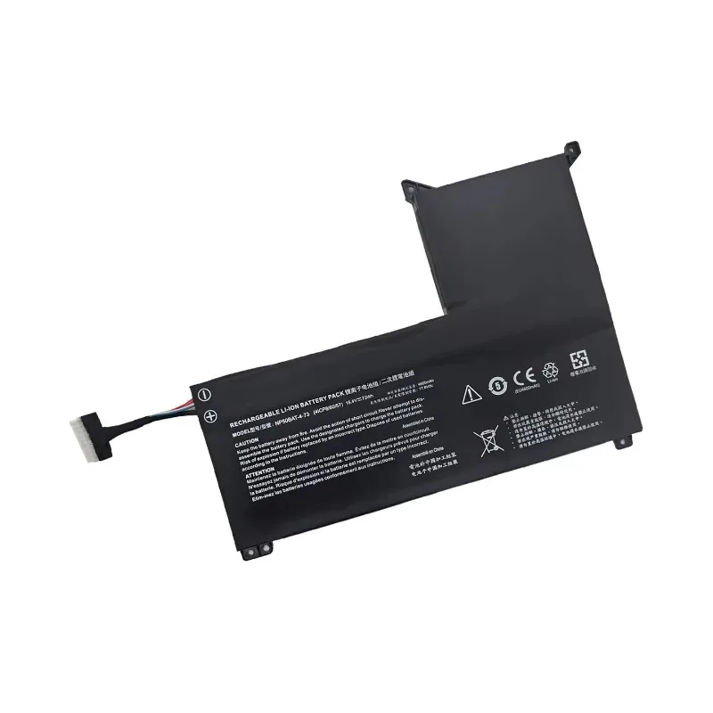 Replacement battery NP50BAT-4-73 15.4V 4600mAh For X15AT X17AT 2023 TX8R5 TX8R7 TX8R9 TX9R7 TX9R9 Laptop Battery