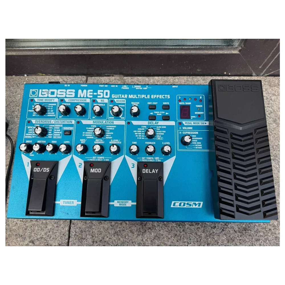 90% New Jelo Boss ME-50 Second-Hand Multi-Effects Pedal Accessory for Musical Instruments Guitar Processing Made in China