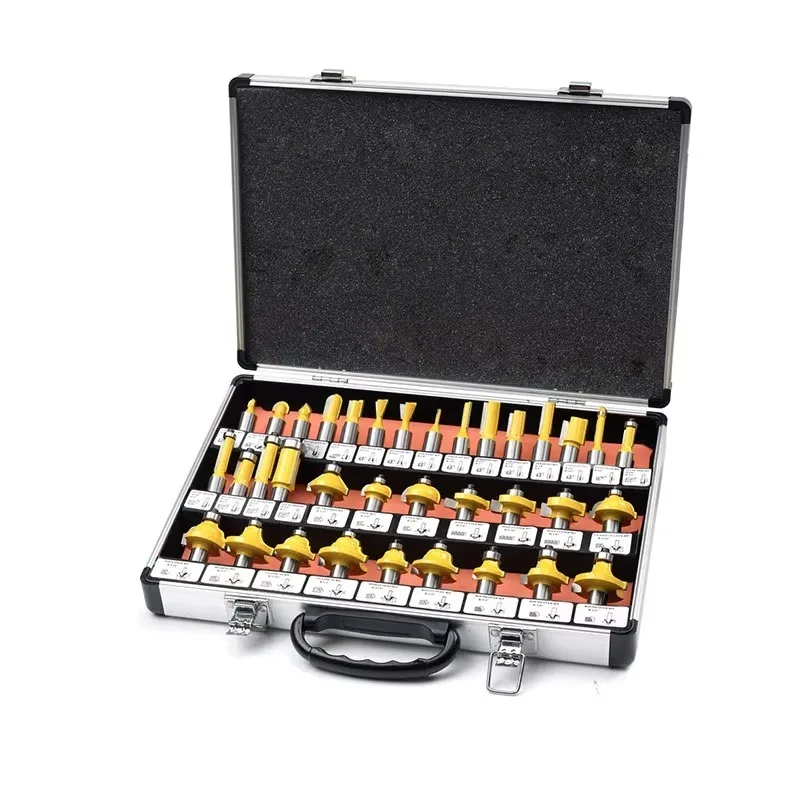 35Pcs 8mm Tungsten Carbide Wood Router Bit Set for WoodWorking