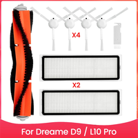 A78E-Accessories Kit For Dreame D9 / L10 Pro Robot Vacuum Cleaner Parts Main Side Brush Hepa Filters Replacement Parts