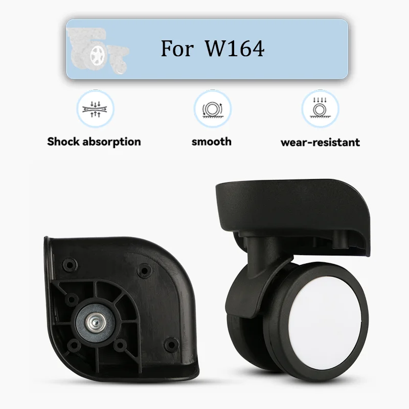 

For W164 Portable Luggage Wheels Replacement Set 360° Silent Swivel Casters Wear-Resistant Suitcase Accessories