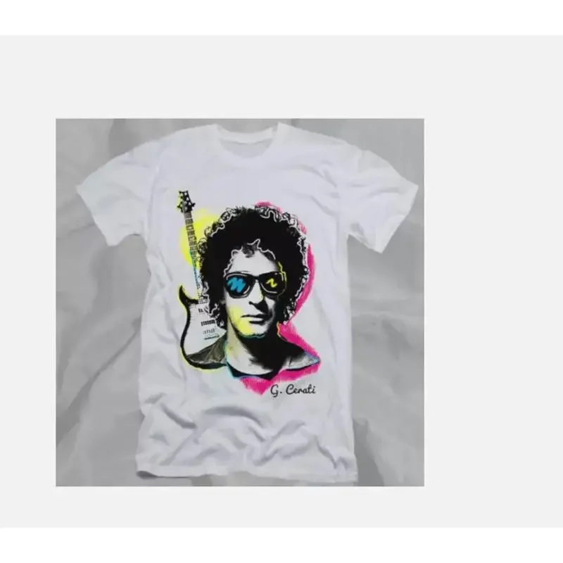 Vintage Cerati Soda Stereo - Camiseta blanca retro rara de los años 90