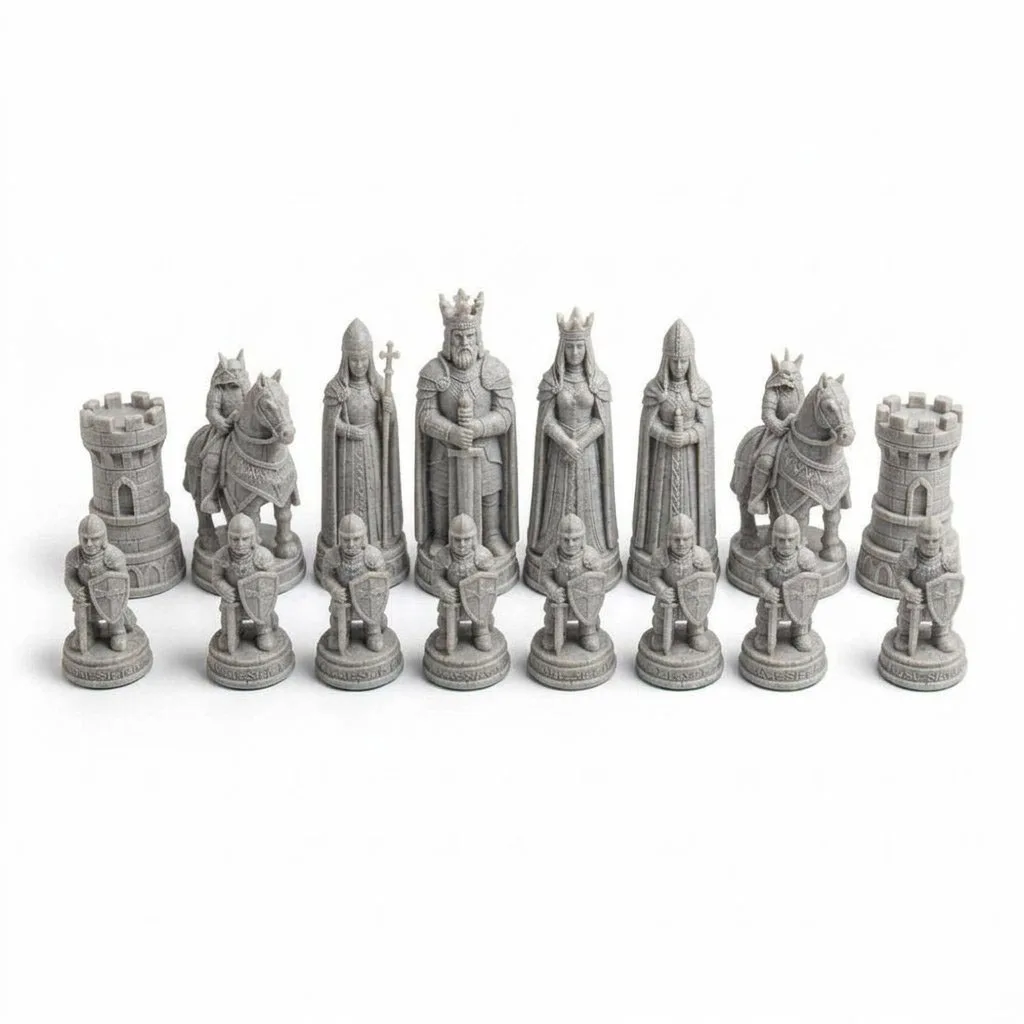 16 Pcs Medieval Shield Theme Desktop Decoration Birthday Gift Desktop Decoration Decoration