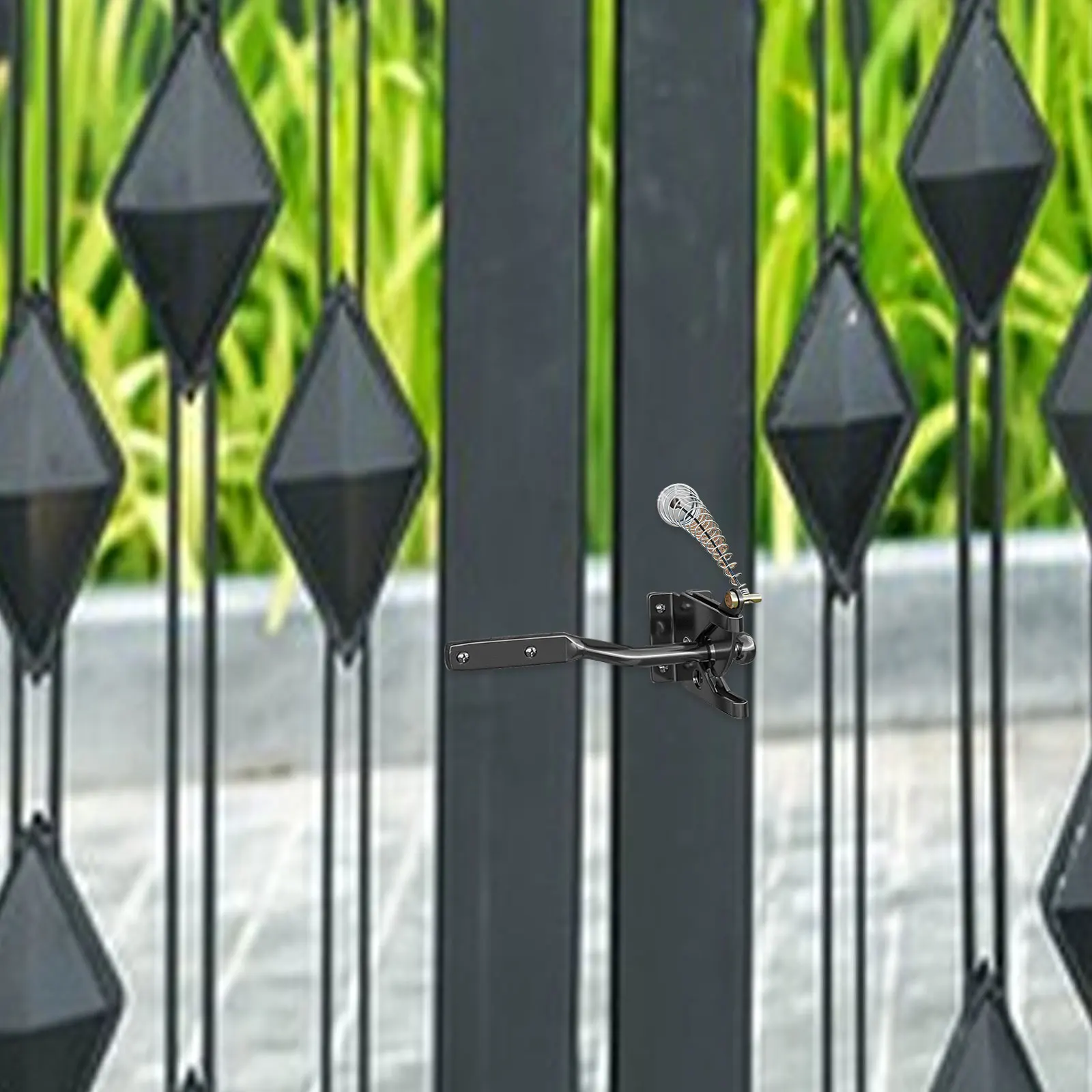 

Heavy Duty Hinge For Wooden Fences Outdoor Farm Garden Fence Lock Hidden Door Metal Lock Double Latch Fence Latch Handles