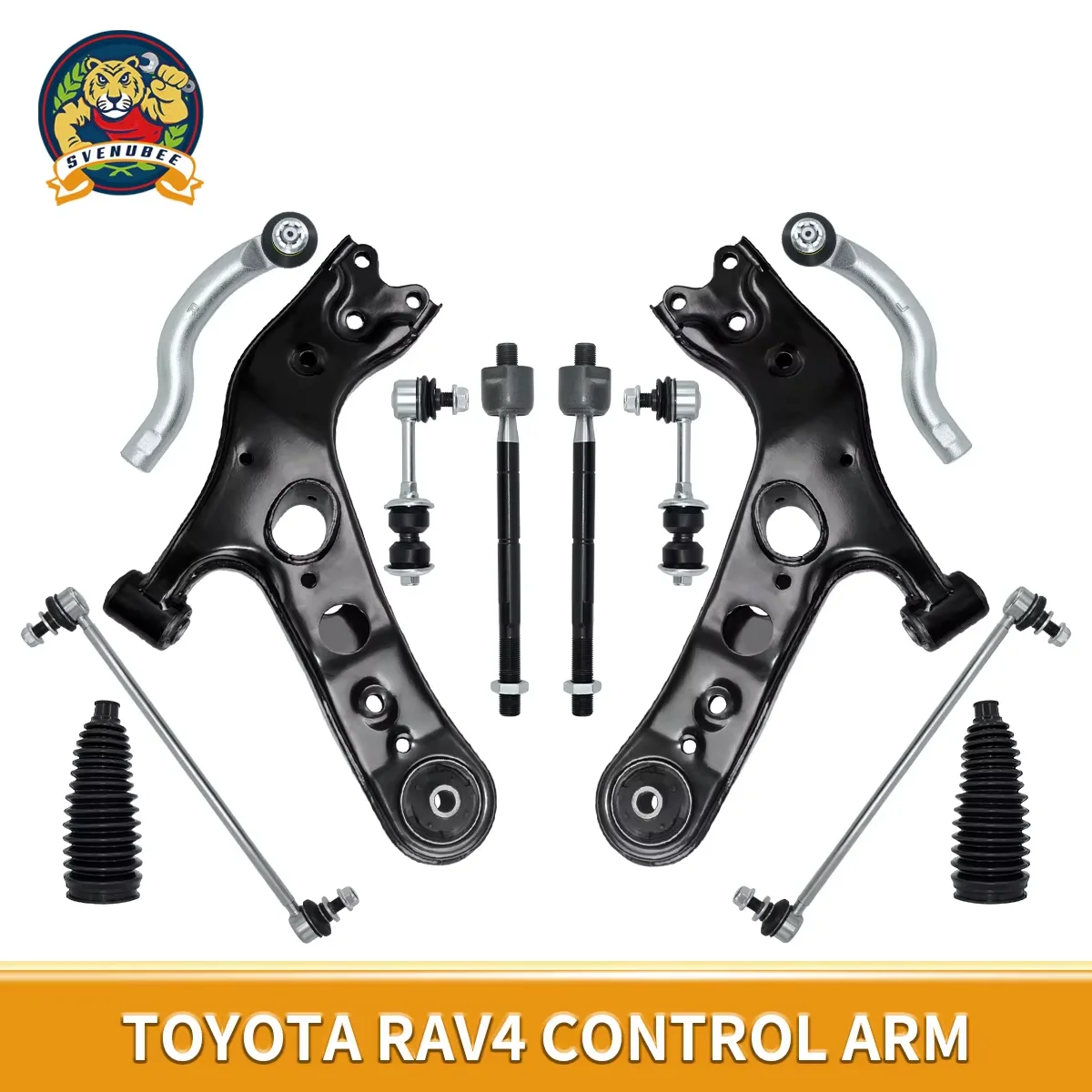 

Svenubee 12Pcs Front Lower Control Arm Sway Bar End Link for Toyota RAV4 2006 2007 2008 2009 2010 2011 2012 2013-2018 K620587