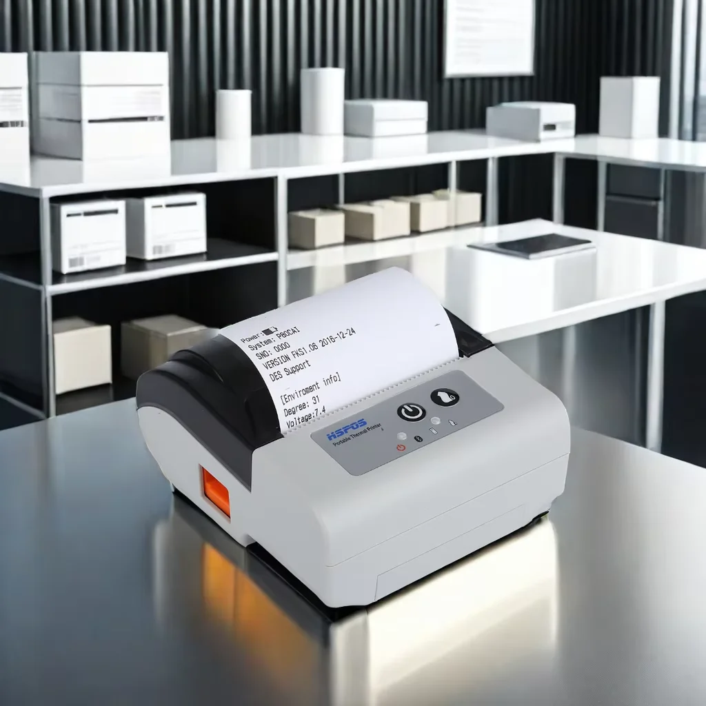 HSPOS 80MM Portable Receipt Printer Mini Bluetooth Mobile Printer Auto Cutter Support Android IOS