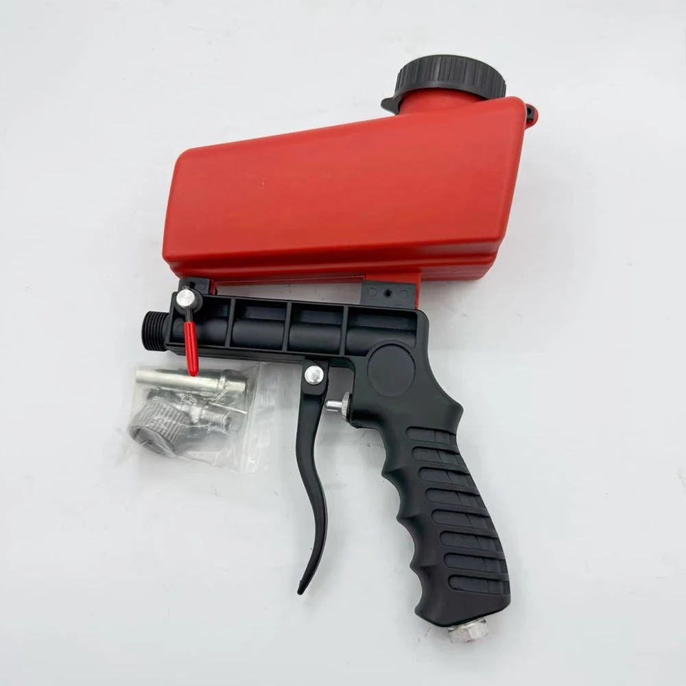 

Adjustable Pneumatic Sandblasting Gun 90Psi Portable Home Sand Blasting Machine Cordless Gravity Small Handheld Air Tool