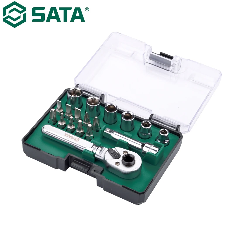 SATA 05496 18PCS Mini Ratchet Wrench Set