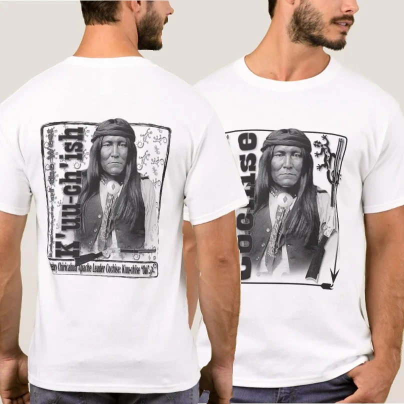 كوتشيش "بلوط" كوتشيز. Chiricahua أباتشي الهندي رئيس تي شيرت قصير الأكمام عادية 100% القطن س الرقبة قميص رجالي حجم S-3XL #2
