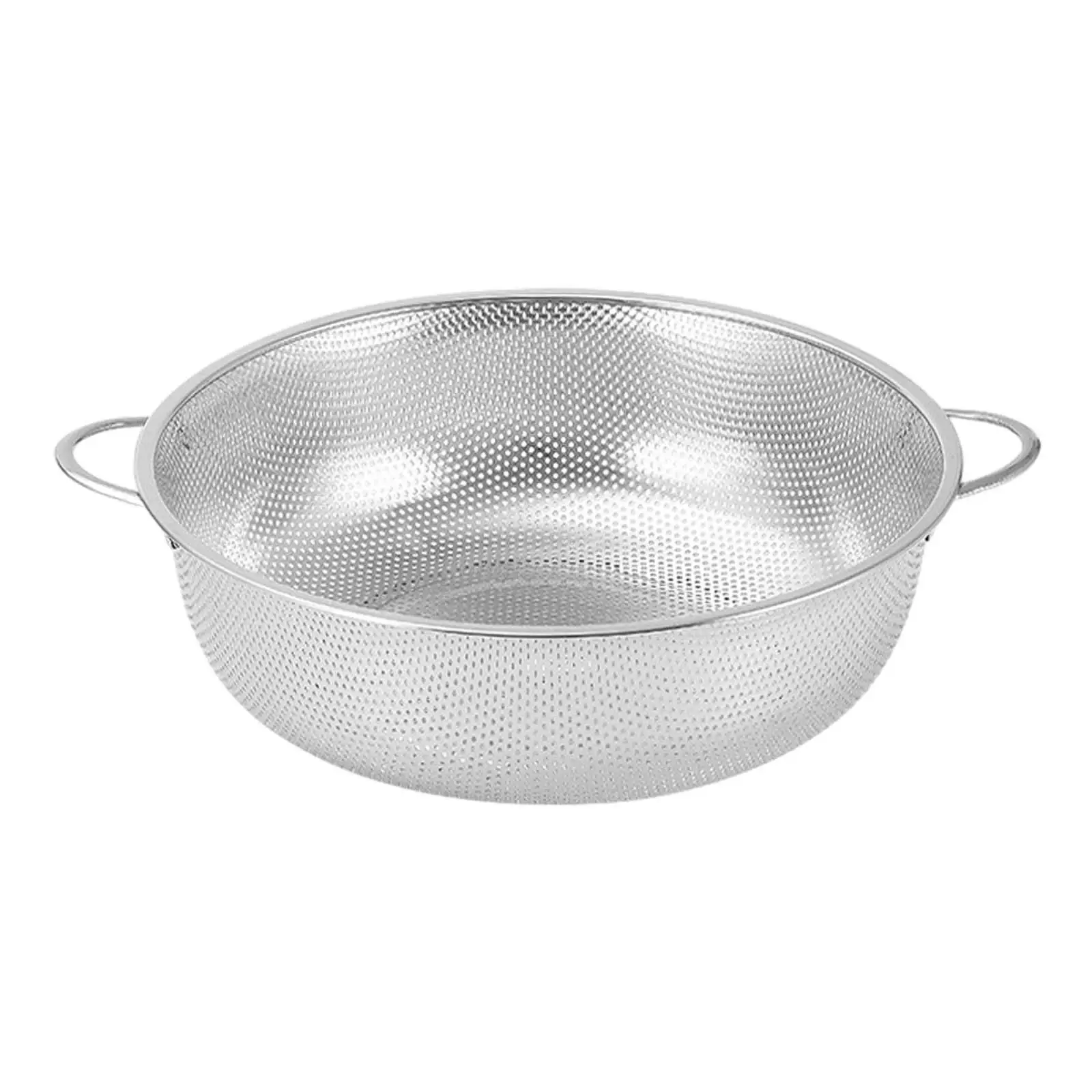 Stainless Steel Colander Strainer Rice Washing Bowl Durable Rinsing Multifunctional Vegetables Fruit Washing Basket for Beans