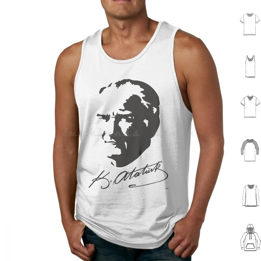 Mustafa Kemal Atatürk Tank Tops Vest Sleeveless Atatürk Türk Türkiye Kemal Atatürk Atatürk Imza