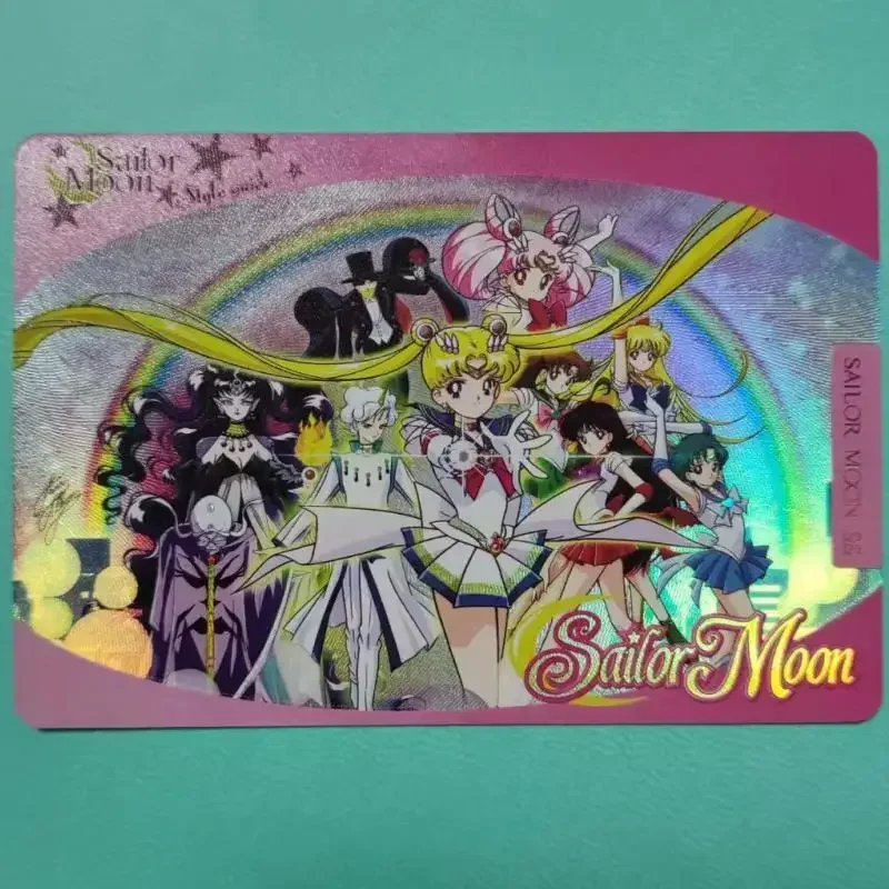 5Pcs/set Sailor Moon Sailor Jupiter Tsukino Usagi Self Made Anime Game Characters Classic Series Color Flash Collection Card Toy