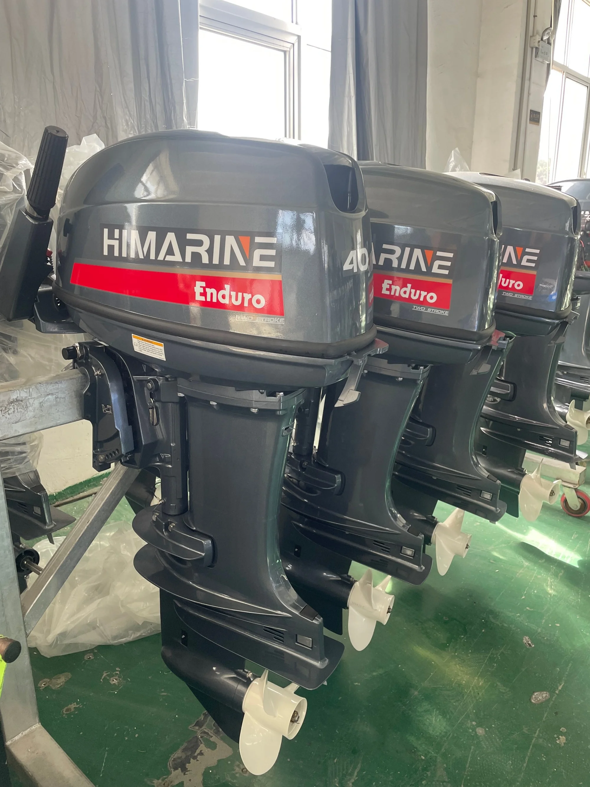 Himarine 2 Stroke 40HP Outboard Motor E40X Short Shaft E40XMHS E40XMHL Marine Boat Engine Fit Inflatable Fishing Boat