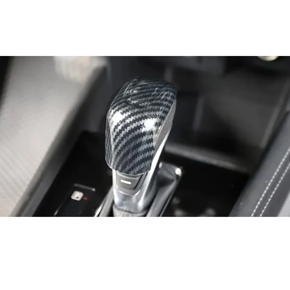 2pcs/set Car Gear Shift Panel Cover ABS Stickers For Nissan Kicks 2017-2021 AT model Left Hand Drive Interior Styling Trim