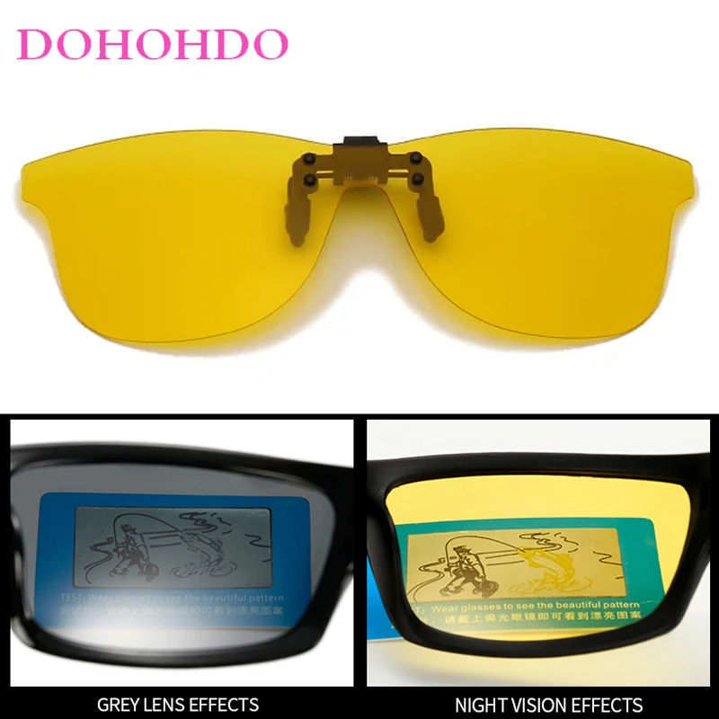 2026 مصمم الأزياء للرؤية الليلية النساء مكبرة العدسات الفاخرة كليب على نظارات شمسية الرجال الرجعية المضادة للوهج الاستقطاب نظارات UV400 #2