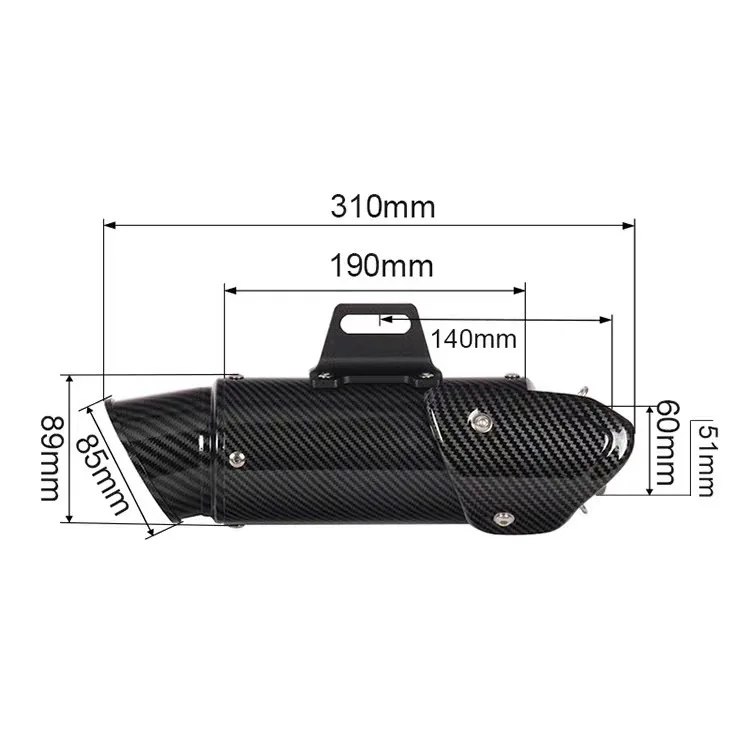 Auspuffsysteme für Yamaha YZF R7 2021 - 2023 Komplettes System Auspuffkrümmer Schalldämpfer Endrohre Auspuffrohre – Detail 2