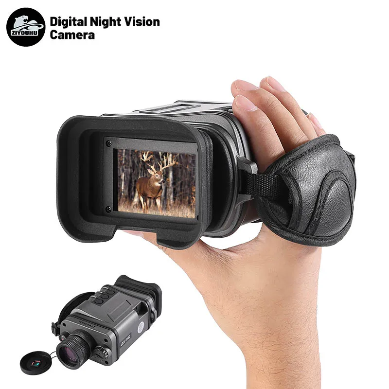 Handheld 5MP HD Starlight Night Vision Monocular Long Range View Ultra-low Illumination 11 Gear IR Camera Hunting Night Vision