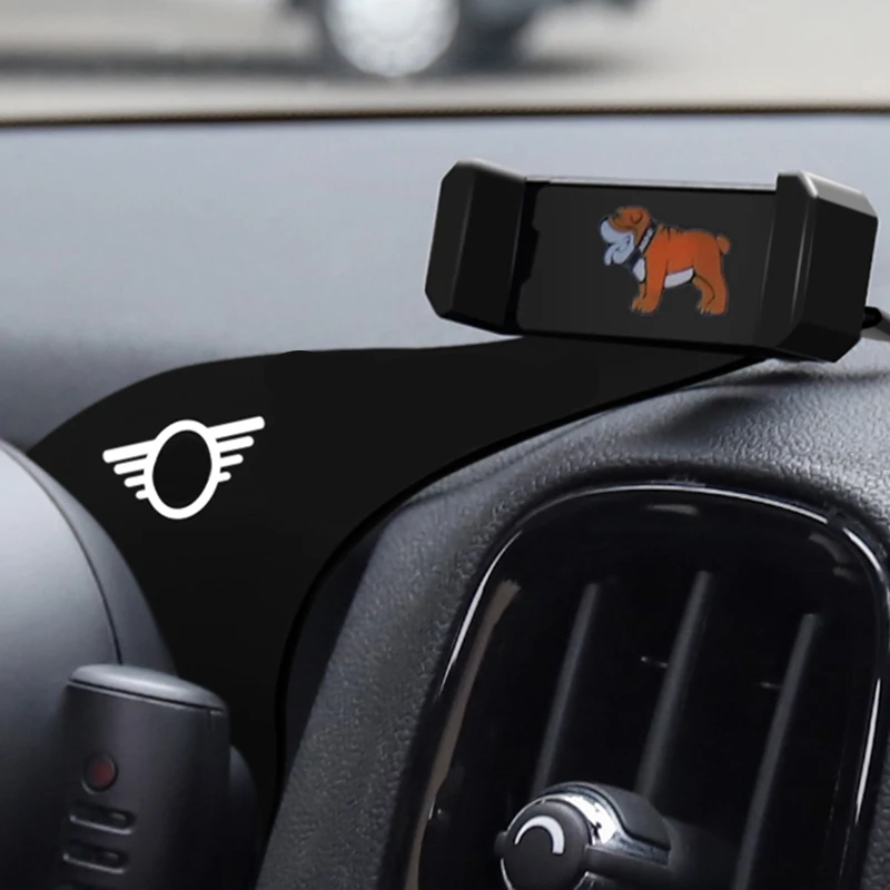 Car Styling Phone Holder Navigation Folding Vehicle GPS Bracket For Mini Cooper JCW R55 R56 R60 R61 F54 F55 F56 F60 Accessories