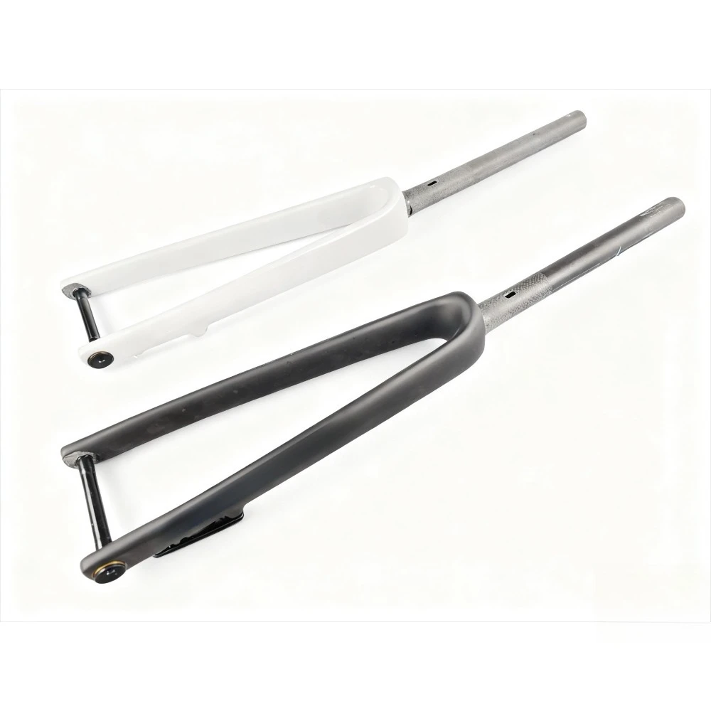 

T800 Новая передняя вилка из углеродного волокна для велосипедов, прямая трубка и жесткая вилка со сквозной осью для шоссейных велосипедов