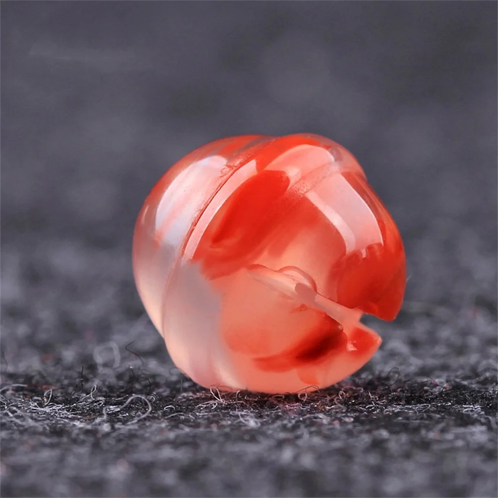 

South red agate loose bead bell 8mm separated bead bracelet semi-finished diy string bodhi accessory pendant jewelry