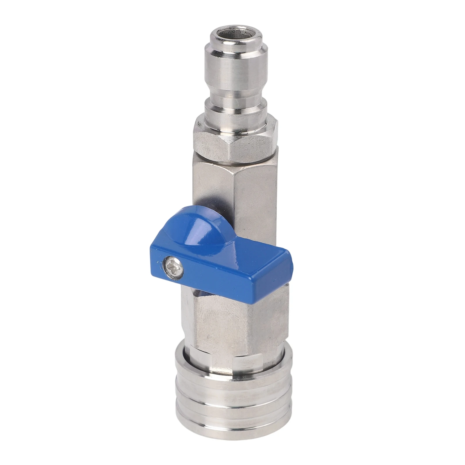 

1 шт. шаровой кран для мойки высокого давления 3/8 дюйма, быстроразъемный шаровой кран из нержавеющей стали, комплект для предотвращения утечек для силовых шайб