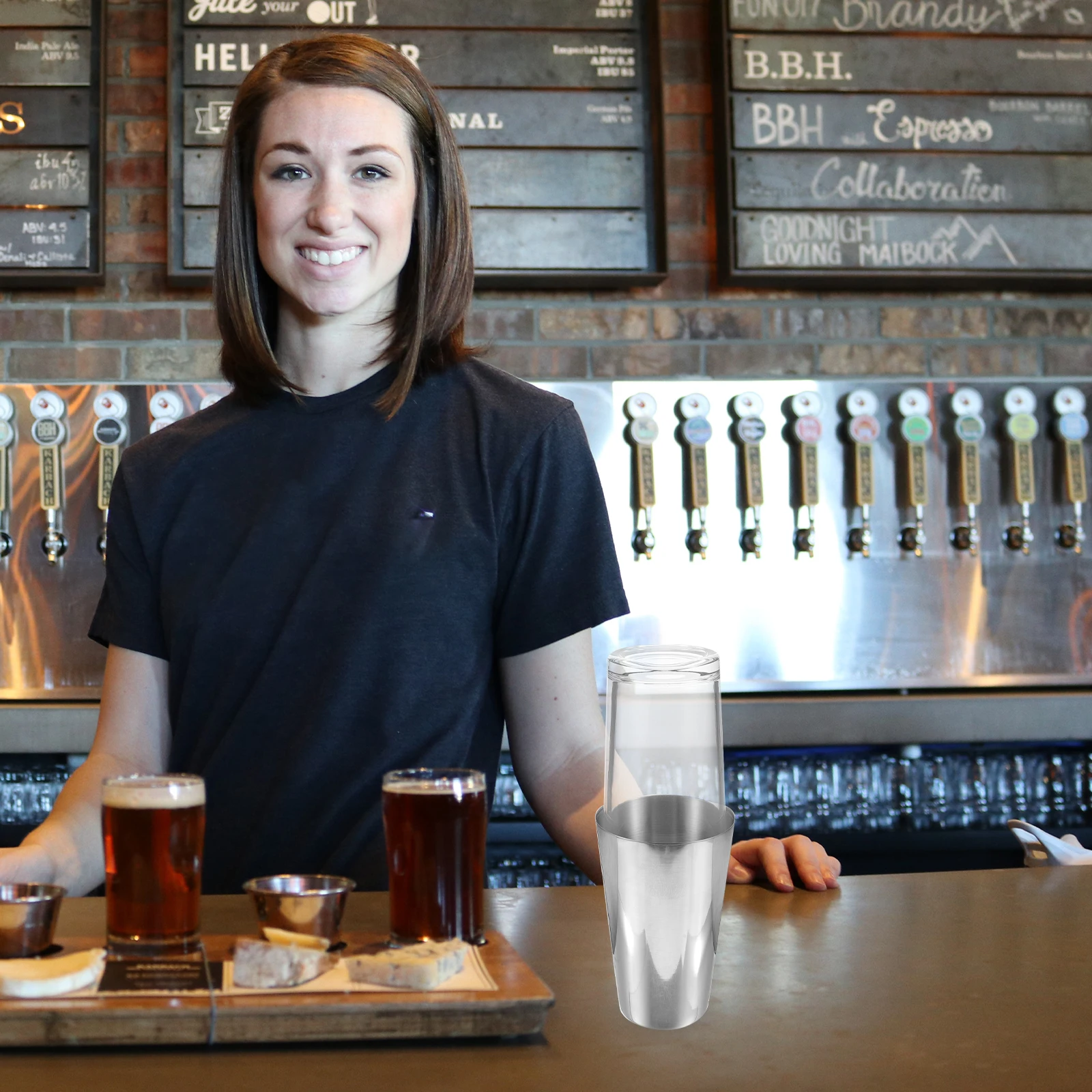 

1Set Stainless Steel Cocktail Shaker Multi-Function Drink Mixer for Home Bar Use Easy to Clean and Cocktail Shaker