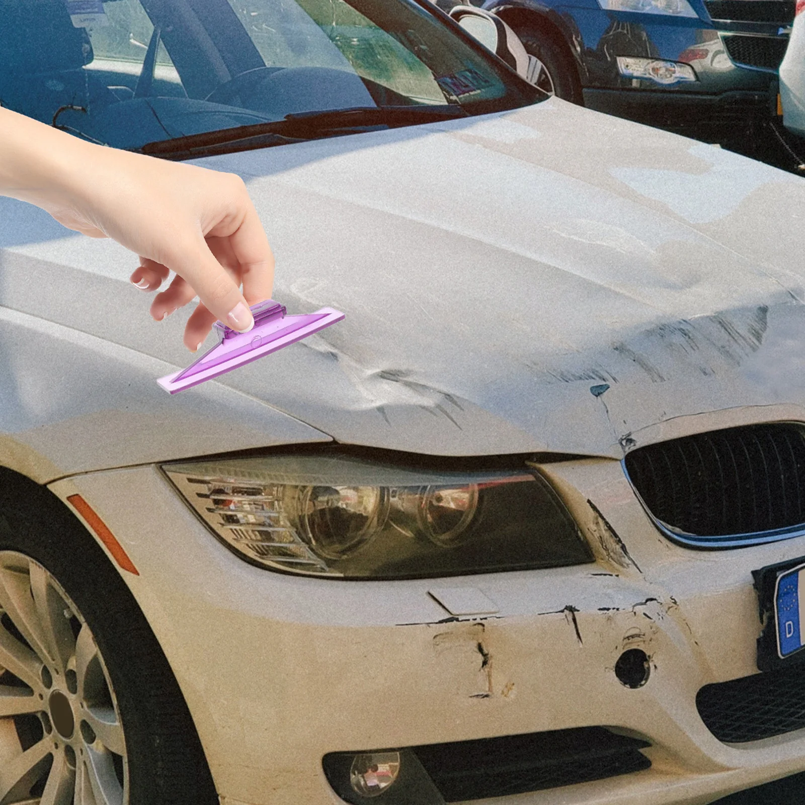 

18Pcs Body Dent Removal Puller Tabs Paintless Repair Tool Set for Cars Adhesive Glue Tabs Auto Dent Puller for Hail Damage and