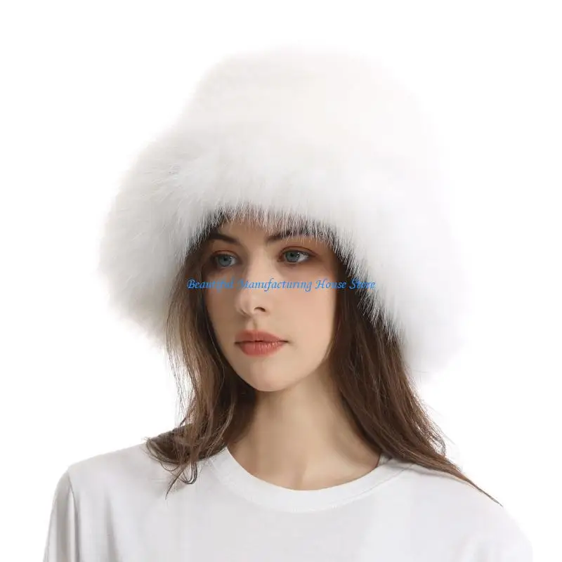 

E56A Traveling Bucket Hat Plush Solid Color Fisherman Hat for Teenagers Sports