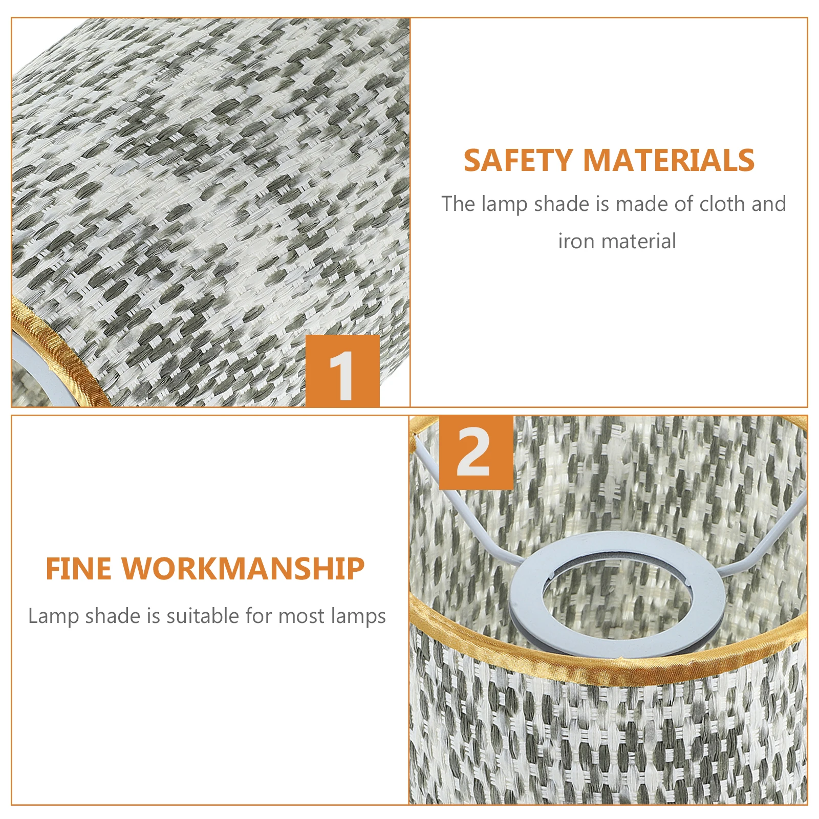 

Colorful Lamp Shade Woven Fabric Drum For Floor Table Pendant Lights Rustic Light Cover Replacement Decorative Lighting