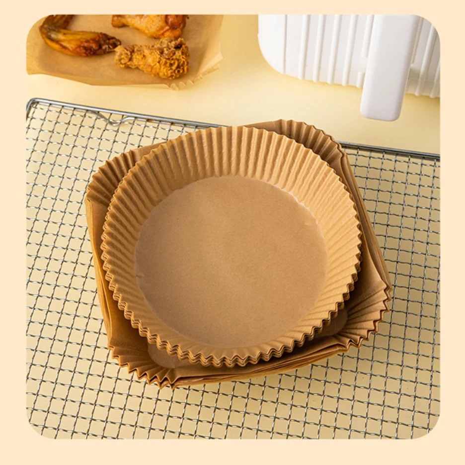 Baking paper, high temperature resistant, non stick, oil absorbing paper, oven, barbecue square silicone oil paper, air fryer sp - Detail 1